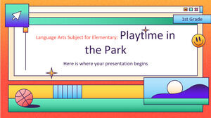 Przedmiot językowo-plastyczny dla klasy podstawowej – 1. klasa: Zabawa w parku