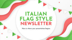 النشرة الإخبارية على طراز العلم الإيطالي