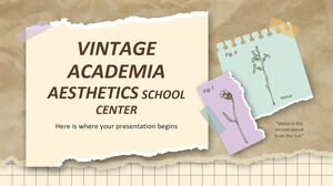 Vintage Academia Aesthetics Schulzentrum