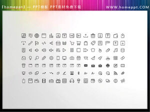 Descargue 105 iconos vectoriales PPT de negocios coloreables