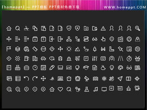 112 vecteurs colorables pour le thème de l'éducation, icône PPT, téléchargement de matériaux