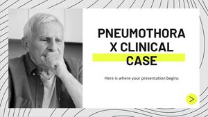 Cas clinique de pneumothorax