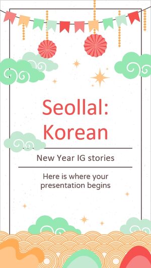 ソルラル: 韓国の新年 IG ストーリーズ