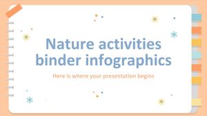 Infografías de carpetas de actividades en la naturaleza