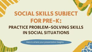 موضوع المهارات الاجتماعية لمرحلة ما قبل الروضة: ممارسة مهارات حل المشكلات في المواقف الاجتماعية