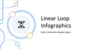 Infográficos de loop linear