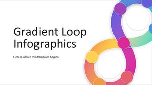 Infográficos de loop gradiente