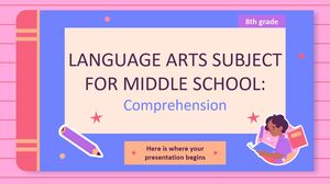 مادة فنون اللغة للمدرسة المتوسطة - الصف الثامن: الفهم
