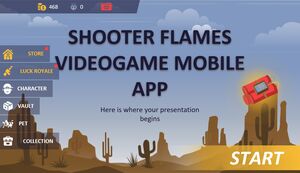 Application mobile de jeu vidéo Shooter Flames