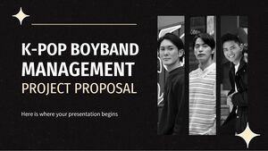 韓國流行男孩樂團管理專案提案