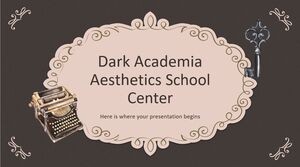Centre scolaire d’esthétique Dark Academia