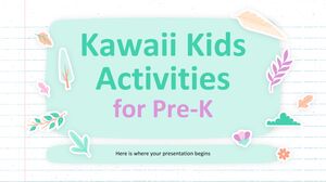 Attività per bambini Kawaii per la scuola materna