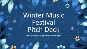 Pitch Deck del Festival musicale invernale