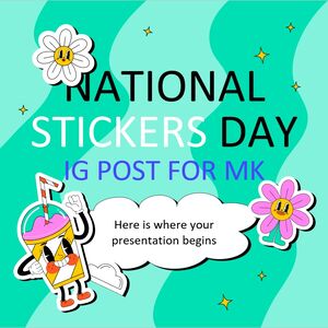 Ziua Națională a Autocolantelor IG Post pentru MK