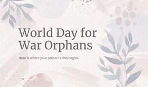 Giornata Mondiale per gli Orfani di Guerra