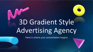 3D Gradient Style Advertising Agency