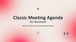 Agenda de Reuniões Clássicas para Negócios