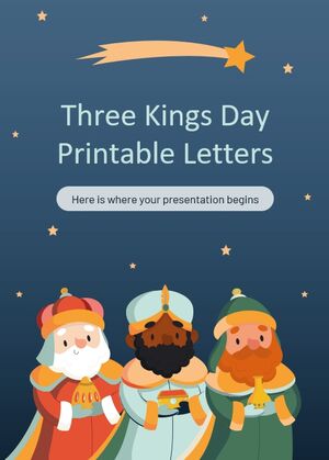 Üç Kral Günü Yazdırılabilir Mektuplar
