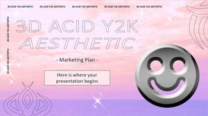 Plan de marketing de estética 3D Acid Y2K