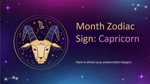 Month Zodiac Sign: Capricorn