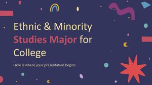 Специальность по изучению этнических меньшинств для колледжа