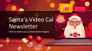 Boletim informativo sobre videochamada do Papai Noel
