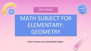 Matière mathématique pour l'élémentaire - 3e année : Géométrie