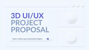 Proposta de projeto UI/UX 3D