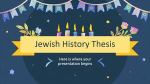 Tesi di storia ebraica