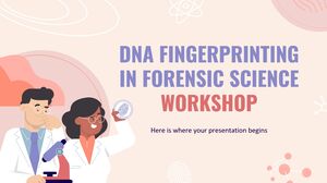 DNA-Fingerabdrücke im forensischen Wissenschaftsworkshop