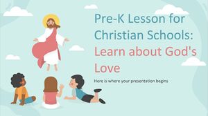 Lição pré-escolar para escolas cristãs: Aprenda sobre o amor de Deus