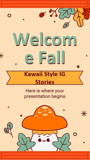 가을 카와이 스타일을 환영합니다 IG Stories