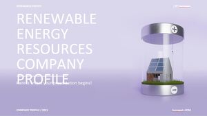 재생 가능 에너지 자원 회사 프로필