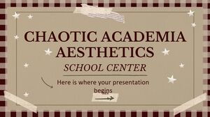 Centre scolaire d’esthétique Chaotic Academia
