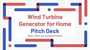 Wind Turbine Generator for Home Pitch Deck