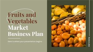 Plan d’affaires du marché des fruits et légumes