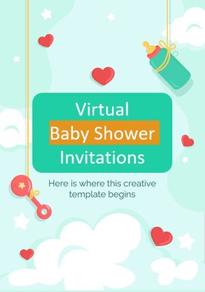 Invitații virtuale pentru Baby Shower