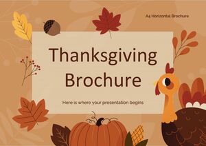 Brochure de Thanksgiving