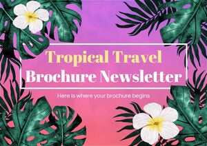 Boletín informativo del folleto de viajes tropicales
