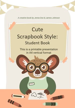 Sevimli Karalama Defteri Stili: Öğrenci Kitabı
