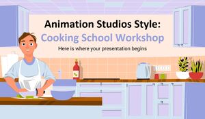 Animationsstudio-Stil: Kochschul-Workshop