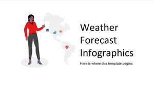 Wettervorhersage-Infografiken