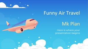 Zabawny plan podróży lotniczych MK