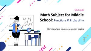 중학교 수학 과목 - 6학년: 함수 및 확률 II
