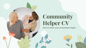 Community Helper CV