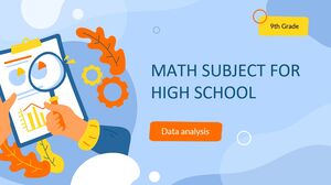 高中数学科目 - 九年级：数据分析