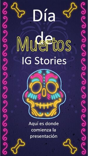 Jour des morts mexicain Histoires IG pour le marketing