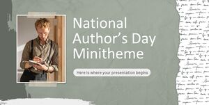 Minithème de la Journée nationale de l'auteur