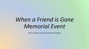 Evento conmemorativo Cuando un amigo se ha ido