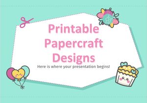 Druckbare Papercraft-Designs